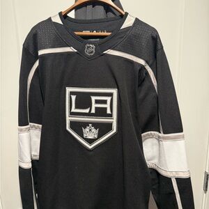 LA Kings Black NHL Hockey Jersey Adidas Men’s Large Authentic